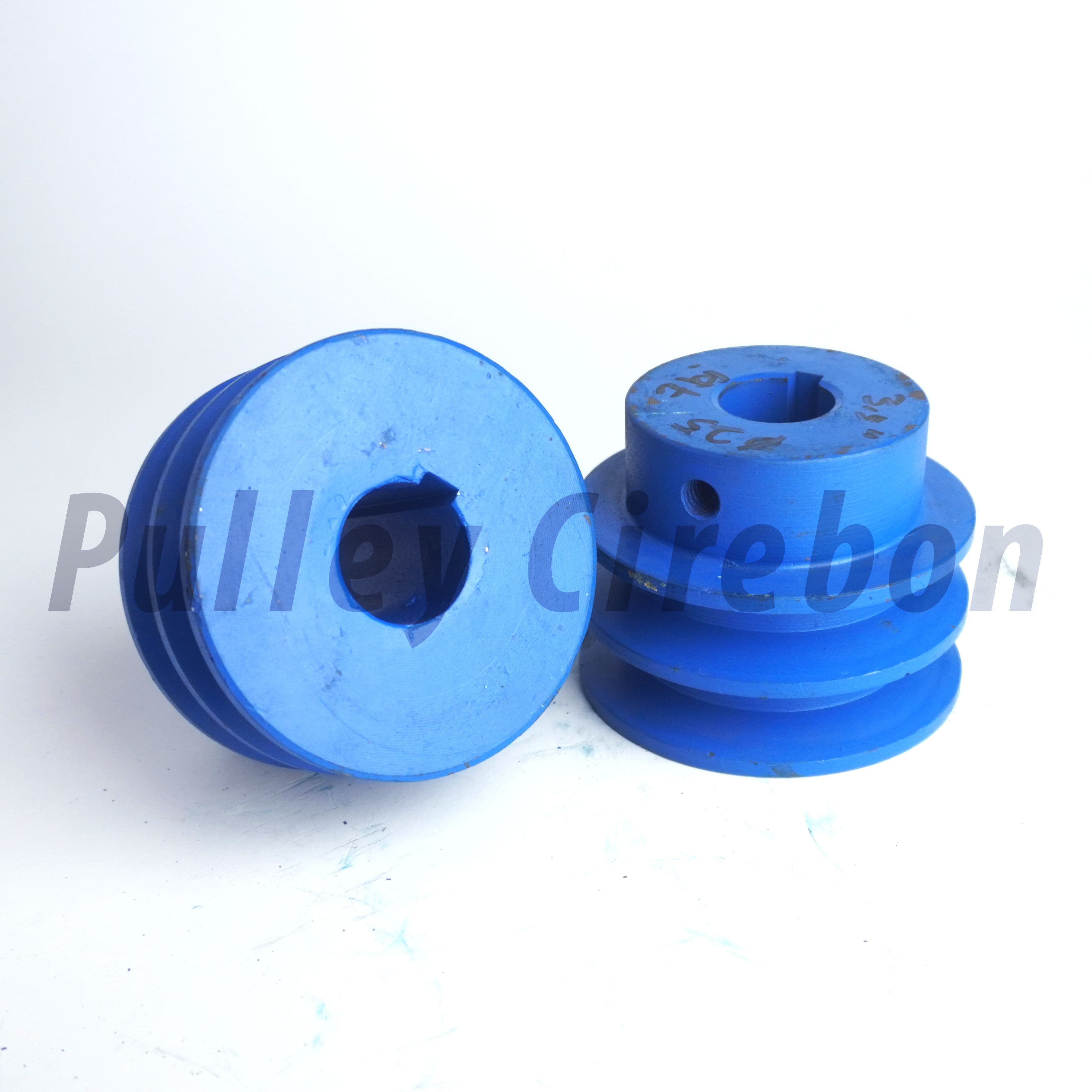 Pulley Besi Padat 3,5" Jalur 2 B (±9cm)